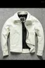 Men's Tracksuits First Layer Cowhide Leather Short Slim-fit Motorcycle Jacket Tuxedo Casual Coat Trend