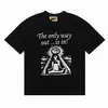 2023 Women&Men's T-shirts Designer Galleries Depts Shirt Alphabet Print Trendy Trend Basic Casual Fashion Loose Short T-shirt Half Sleeve TeeS Brown White And Beige