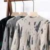 Women's Sweaters Winter Harajuku Mink Cashmere Sweater Men Half Turtleneck Hip Hop Sweaters Top Quality Pull Homme Thick Warm Mens Pullovers 231129