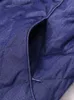 Mulheres para baixo parkas vintage bordado azul denim pano para baixo jaqueta feminina novo longo casaco de inverno quente engrossado gola pontiaguda moda jaquetas casuais l231129