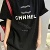 디자이너 탑 여성 Tshirts 패션 셔츠 커플 티 여름 야외 캐주얼 인쇄 로고 짧은 슬리브 남성 여성 Unisex CHOOST TOPS CREW NECK CHANNELS TEE