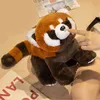 Plush Dolls Lifelike Red Panda Stuffed Animals Raccoon Toy Cute Plushie Gift For Kids Girlfriend Birthday Boy Christmas 231128