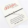 Bracelets de charme Dream Make A Wish Grand-mère Petites-filles Tante Nièce Mère Filles Amis Cadeau De Noël Sier Compass Pour Femmes12 Dhnip