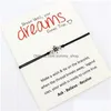 Charm-Armbänder Dream Make A Wish Oma Enkelinnen Tante Nichte Mutter Töchter Freunde Weihnachtsgeschenk Silber Kompass für Frauen12 Dhnip