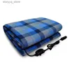 Electric Blanket Heated Car Blanket 12V Electric Blanket For Car Truck SUV RV Winter Portable Heated Throw Travel Camping Warm Heater 145*100cm Q231130