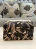 7A Luxus Fashion Design Damens klassischer Vintage -Kettenbeutel aus der südafrikanischen Python -Haut aus Metallkette für lässige, vielseitige, vielseitige One Schulter -Cross -Body -Tasche