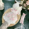 ドレスペットフローラルドレスかわいい犬チワワロングスカートヨークシャーヨークシャーTZUマルタビチョンフレンチブルドッグガールドッグ服無料配送