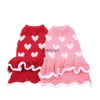 Vêtements pour chiens Pull pour chat Robe Coeurs Design Pet Puppy Jumper Automne / Hiver Clothesvaiduryd6