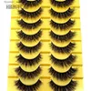 Faux-cils Nouveau 8 styles 10 paires de faux cils naturels faux cils maquillage long 3d cils de vison extension cils cils de vison pour la beauté Q231129