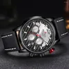 Relógios de pulso Armiforce cronógrafo masculino Sport Sports Men Quartz Analog Leather impermeável Relógio Homem Relógio Relógio