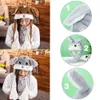 Beanie/Skull Caps Vinter Moving Humping Soft Rabbit Pinch Airbag Animals Ear Hat rolig Cap Plush 231128