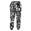 Calça de moletom ujwi com estampa 3d, palhaço, coringa, haren, homens/mulheres, legal, calças de moletom, outono, outono, inverno, jogger