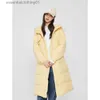 Women's Down Parkas Metersbonwe Long Hooded Down Jacka Women Lose Thick Winter Coat Ladies Light W Warm Jackets Casual Ytterkläder L231129