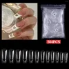 False Nails 504pcs Love Heart Hollow Nail Tips Designer voor Extension French Art Long Ballerina