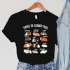 T-shirt da donna T-shirt porcellino d'India Donna Animali domestici Top Cartoon Animal Abbigliamento moda casual Girocollo estivo Donna