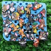 MOQ 20 peças de pvc desenho animado gato mouse sapato fivela de jardim acessórios adoráveis para pulseira amuletos botão tamanco presente de menina