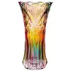 Vaso de flores de vidro cristal arco-íris decorativo planta recipiente pote natal outono jantar mesa decoração Vases306Q