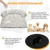 kennels pens VIP Large Dogs Sofa Bed Washable Winter Warm Cat Bed Mat Couches Car Floor Furniture Protector 231129