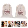 Storage Bags 2 Pcs Homemade Bread Cloth Loaf Natural Linen Canvas Grocery Sourdough Drawstring