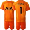 Gardien de but de football pour hommes de l'équipe du club 20 Fraser Forster Jersey Set 2022-23 GK Manches longues 40 Brandon Austin 13 Guglielmo Vicario 1 Hugo Lloris Kits de maillots de football ReCi