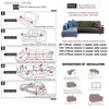 Чехлы на стулья Жаккардовый чехол для дивана с защитой от кошек Эластичные регулируемые чехлы для диванов для гостиной Угловой L-образный чехол для дивана 2 3 4-местный чехол Q231130