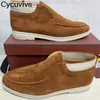 Gai Quality Leather Leather Men Flat Flat Coreal Round Toe Top Top Women Grands Summer Walk Sneaker Shoes Male 231129