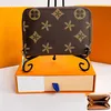 M60067 N63070 Portemonnee met rits en ritssluiting Damesman spiegelkwaliteit Designer sleutelzakje kaarthouder luxe portefeuilles bruin Reliëf kaarthouder clutch Portemonnees kettingtas