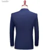 Mäns kostymer blazers män blazers bröllop 2 kostym 3 stycken set elegant lyxig full jacka västbyxor design senaste företag 2023 Slim fit coat trusersl231130