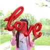 Party Decoration Love Shaped Foil Balloon Valentines Day Balloons Wedding Supply