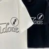 Wedone verão nicho na moda americano versão coreana verão em torno do pescoço manga curta camiseta algodão solto casal esportes