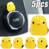 Upgrade Mini Yellow Chick Car Decoration Gift Resin Ornaments for Auto Interior Dashboard Button Home Bedroom Office Living Room Store