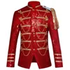 Mens Suits Blazers Sequin Embellished Blazer Jacket Men Stage Party Suit Military Dress Tuxedo Singer Show DJ Costume Homme 231129