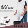 NY MAN BAMBRUM APRON Male Beard Förkläde Razor Holder Hair Shave Beard Catcher Vattentät blommig trasa Badrum Rengöring Present till Man