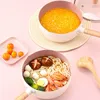 Pannor japansk stil kastrull med täcker non stick stek stekpanna lock rostfritt stål mjölk soppa potten hem kök tillbehör