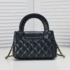 Designer Bags Shoulder Bag Women Luxurys Leather Diamond Lattice Purses Envelope Classics Metal Chain Tote Bags