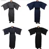 Robes pour hommes Japonais traditionnel Sarai Kimono pour hommes Yukata Robe de bain Hekoobi Style ample Sauna porter Homewear ceinture longue robe coton L231130