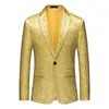 Męskie garnitury Blazery pojedyncze piersi z długim rękawem drukowana kurtka mody moda wykończenie mężczyzn sukienka płaszcza Blazer Blazer Masculino M5xl 6xl 231129