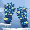 Children's Fingerless Gloves Winter Kids Ski Gloves for Boys Girls Snow Snowboard Warm Children Glove Waterproof Thicken Mittens Keep Finger Warmer 4-13Y 231129