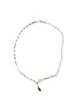 Pendant Necklaces Natural Pearl Necklace Plated With 18K Real Gold Short Adjustable For Women