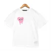 Nouvelle mode européenne et américaine Br Pa Palms / anges Ours en peluche à manches courtes en coton surdimensionné T-shirt ample pour hommes femmes de haute qualité en gros 7ZX7