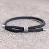 Charm Armband Fashion 4mm Justerbart reparmband Antik Titan Mens Kvinnor Enkel armband Braslet för festsmycken Tillbehör