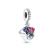 Fahmi Noble et élégant cadenas en forme de coeur double plaque pendentif infini pierre précieuse pendentif femme rose clair fleur de cerisier pendentif