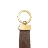 wholesale wholesale 2022 Designer Keychain Key Chain Buckle Keychains LoVers Handmade Leather Keyring Pendant Accessories 5 Color with Box Dust Bag