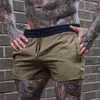 Herr shorts män lätt tunna korta byxor som kör squat fitness gym bär snabbtorkande dragkammare