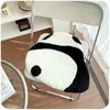 Plush Pillows Cushions Short Plush Flurry Panda Cushion Pillow Kawaii Panda Back Antiskid Cushions Sofa Living Room Home Decor Creative Christmas Gift 231130