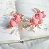 Hair Clips Pearl Comb Hanfu Headdress Wrapped Flower Peach Embellishments Jewelry Fashion Hairwear Accessories For Girls