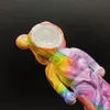 4 inch Bong Silicone Angry Bear Hand Pipe Smoking Hand Pipe Bowl Collectible Hand Pipes Colorful