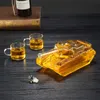 Strumenti Bar 500ML 1000ML decanter per vino a forma di serbatoio in vetro senza piombo whisky per liquore Scotch Bourbon 231129