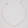 Anhänger Halsketten Koreanische Version Minimalistische Perlenkette Temperament Legierung Damen Halskette Dating Abendessen