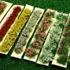 Dekorativa föremål Figurer Statisk landskap Modell Sandbord Byggnad Layout Flower Cluster Landscape Wargame Miniature Garden Decor Grass Tufts 230428